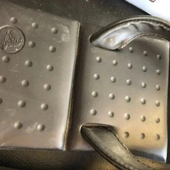 CROCS Captiva Cushioned Slip-on Thong Angled Comfort Sandals in Black - Picture 3 of 4